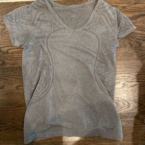 Lululemon grey v neck shirt